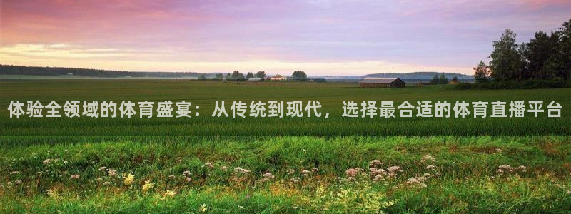 黑白直播体育在线直播免费观看：体验全领域的体育盛宴：从传统到现代，选择最合适的体育直播平台