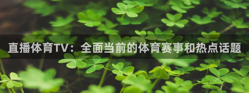 nba黑白直播在线观看高清：直播体育TV：全面当前的体育赛事和热点话题