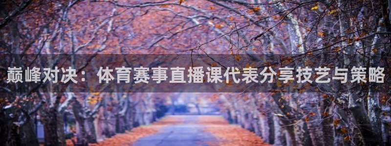 黑白体育赛事直播：巅峰对决：体育赛事直播课代表分享技艺与策略